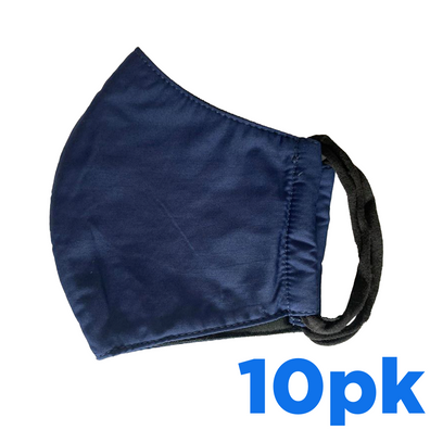 Washable Navy Cloth Face Mask (10 Pack)